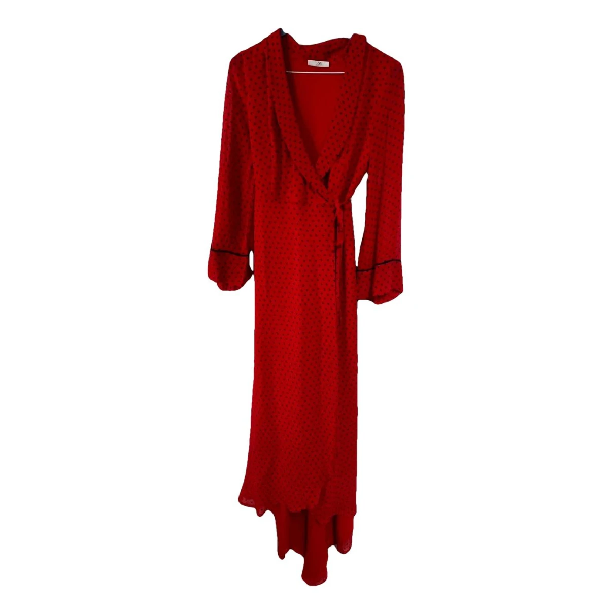 Pre-owned Ganni Spring Summer 2020 Mid-length Dress In Red