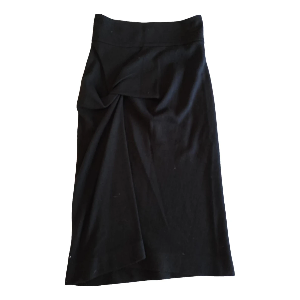 Pre-owned Emporio Armani Wool Mid-length Skirt In Black