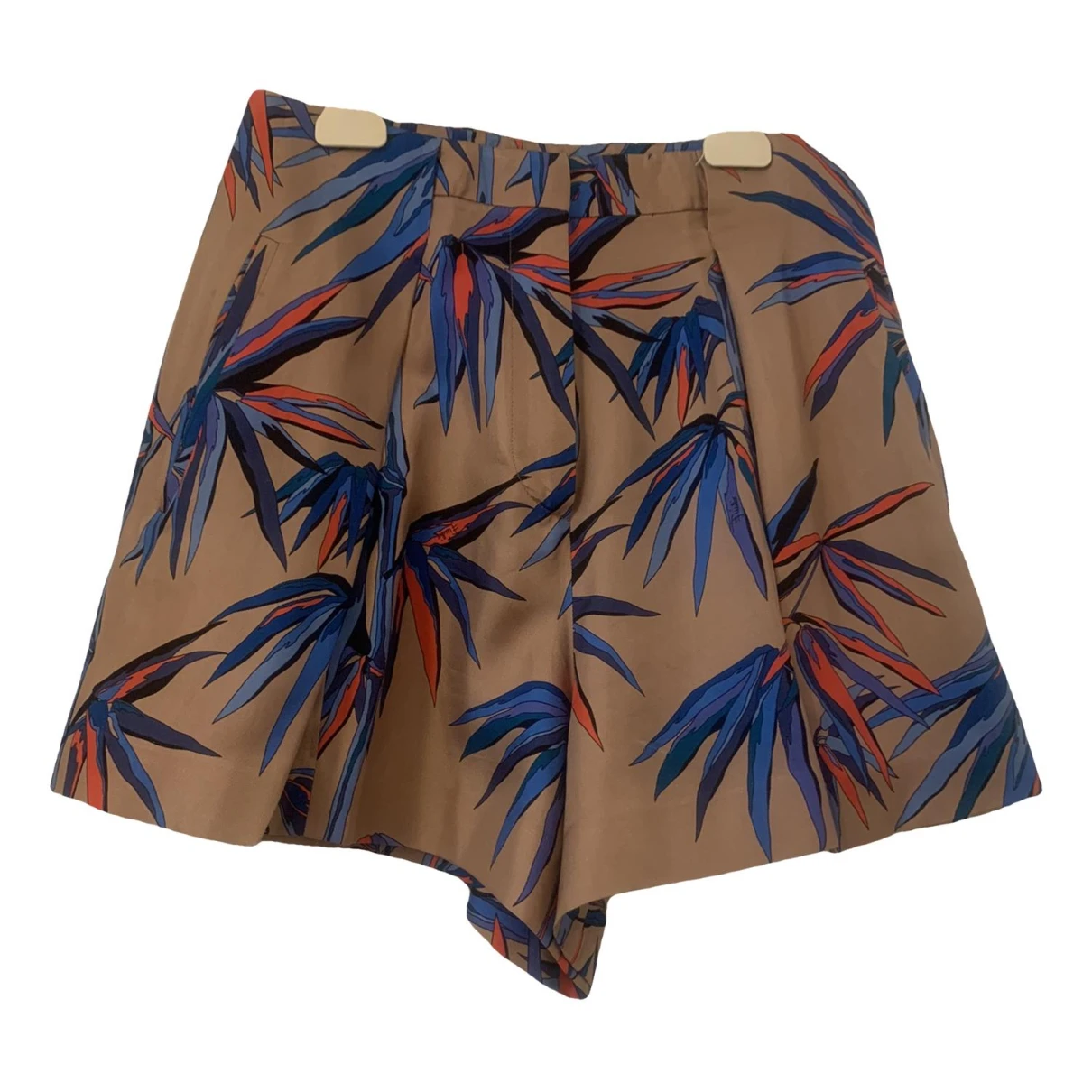 Pre-owned Emilio Pucci Silk Shorts In Multicolour