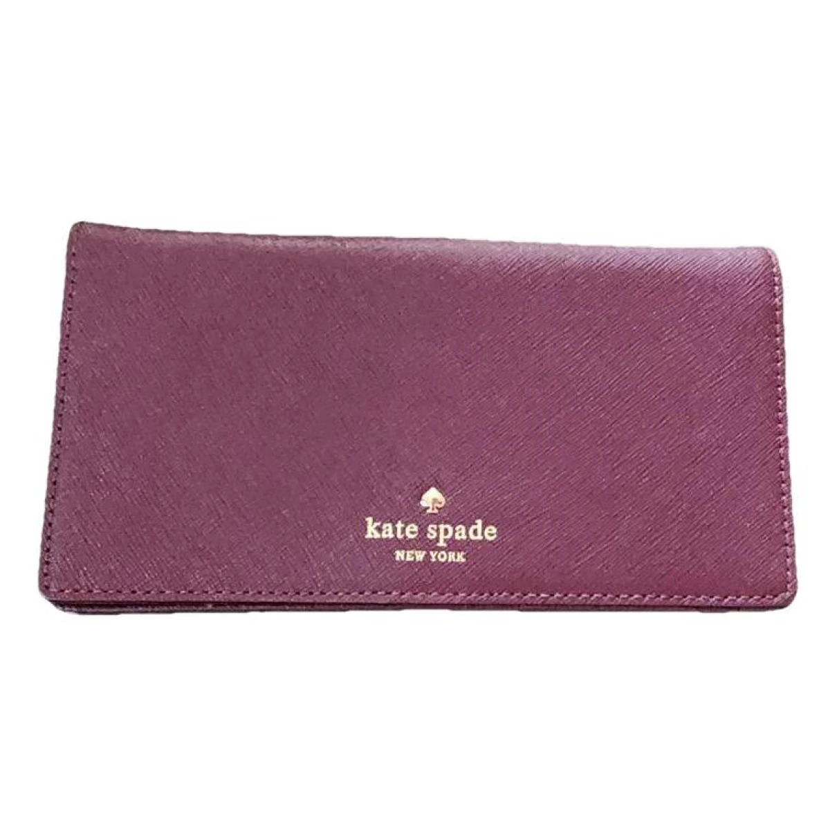 Pre-owned Kate Spade Leather Crossbody Bag In Burgundy