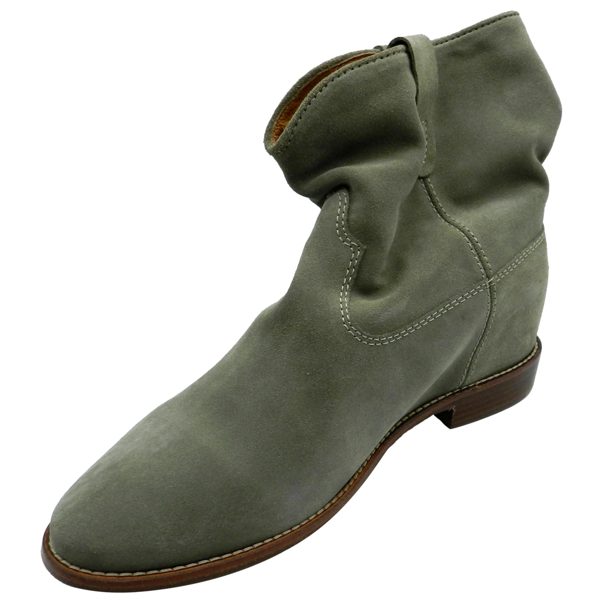 Pre-owned Isabel Marant Crisi Ankle Boots In Green