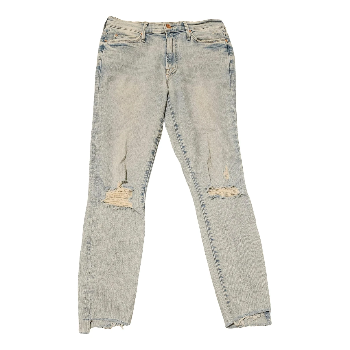Pre-owned Mother Mjeans In Blue