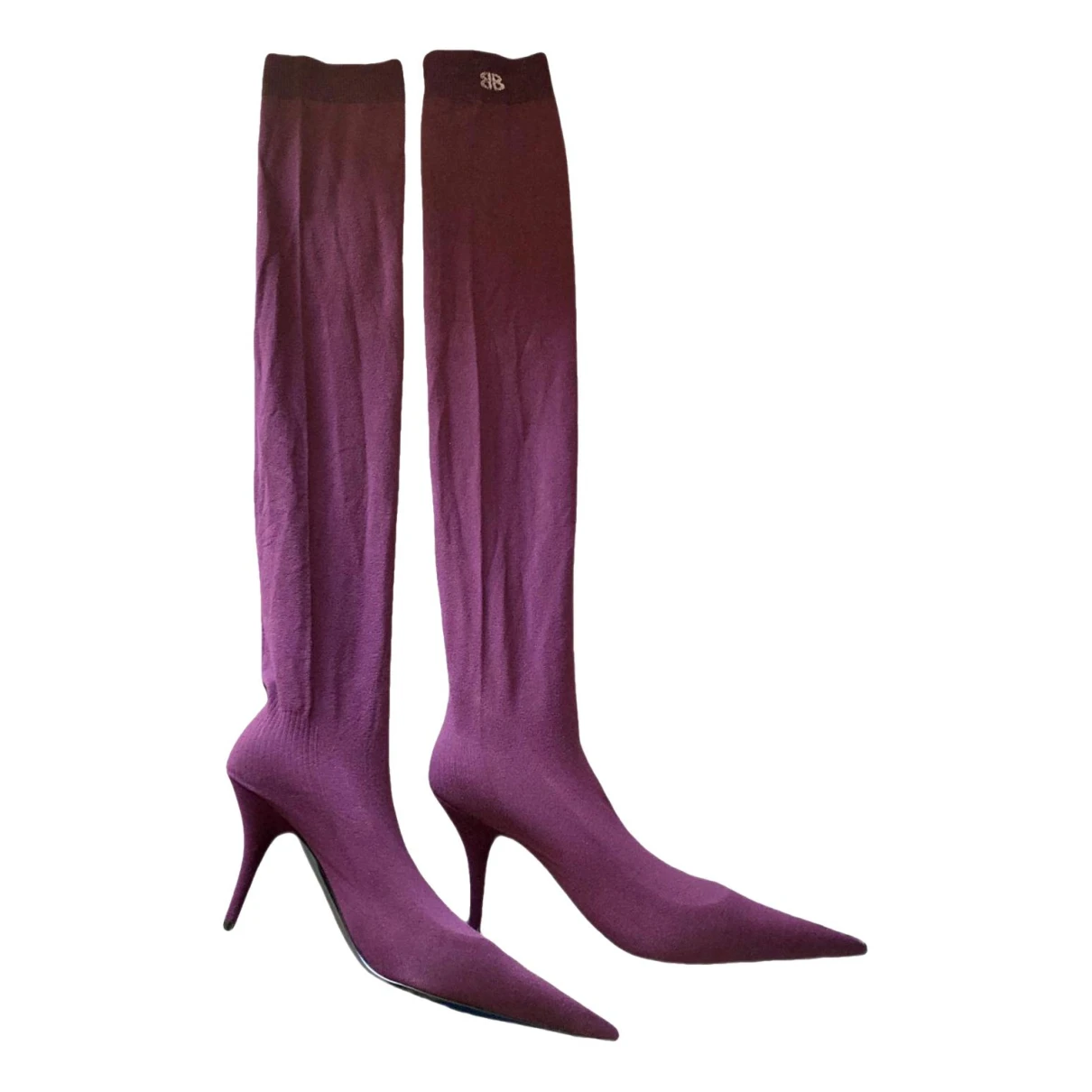 Pre-owned Balenciaga Knife Heels In Purple