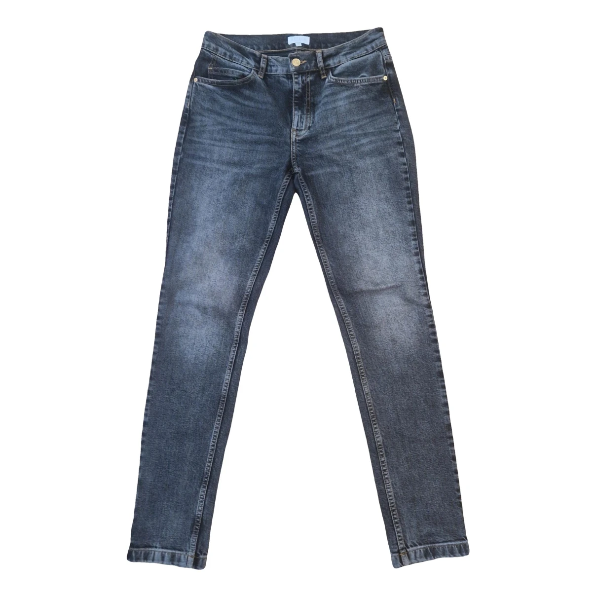 Pre-owned Escada Slim Jeans In Grey