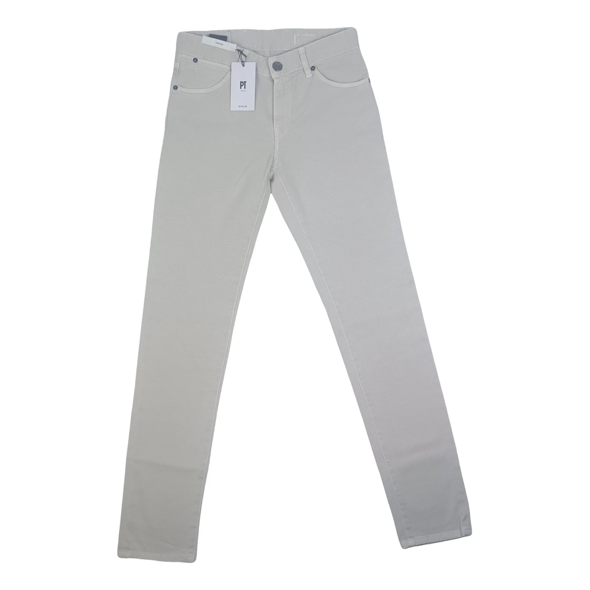Pre-owned Pt01 Straight Jeans In Beige