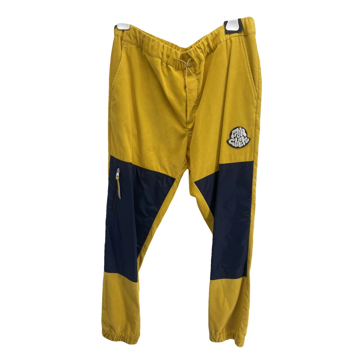 Pre-owned Moncler Trousers In Yellow