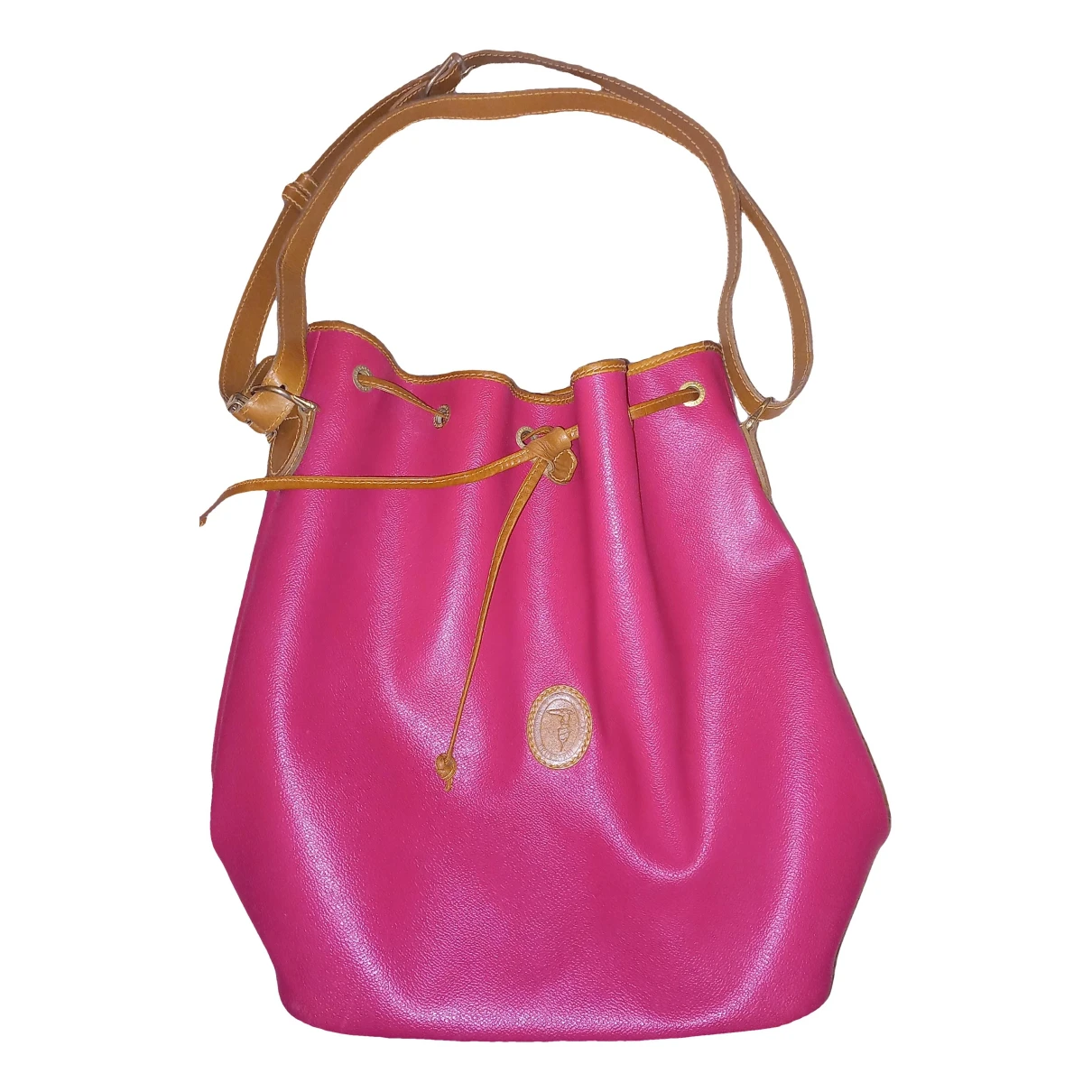 Pre-owned Trussardi Leather Handbag In Pink