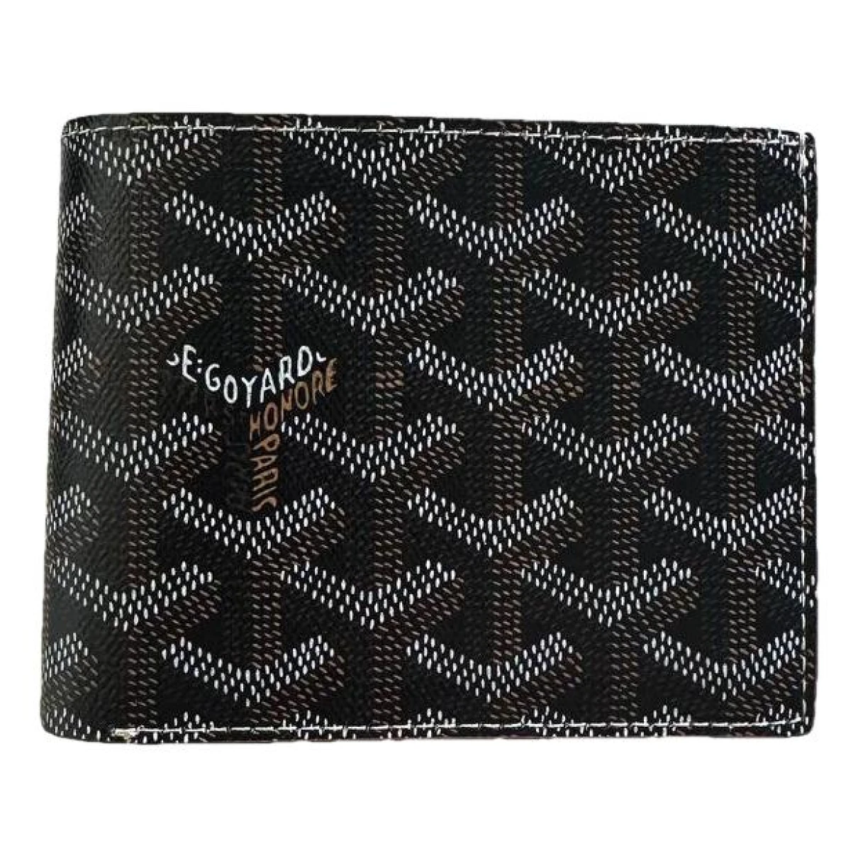 Pre-owned Goyard Victoire Leather Small Bag In Black