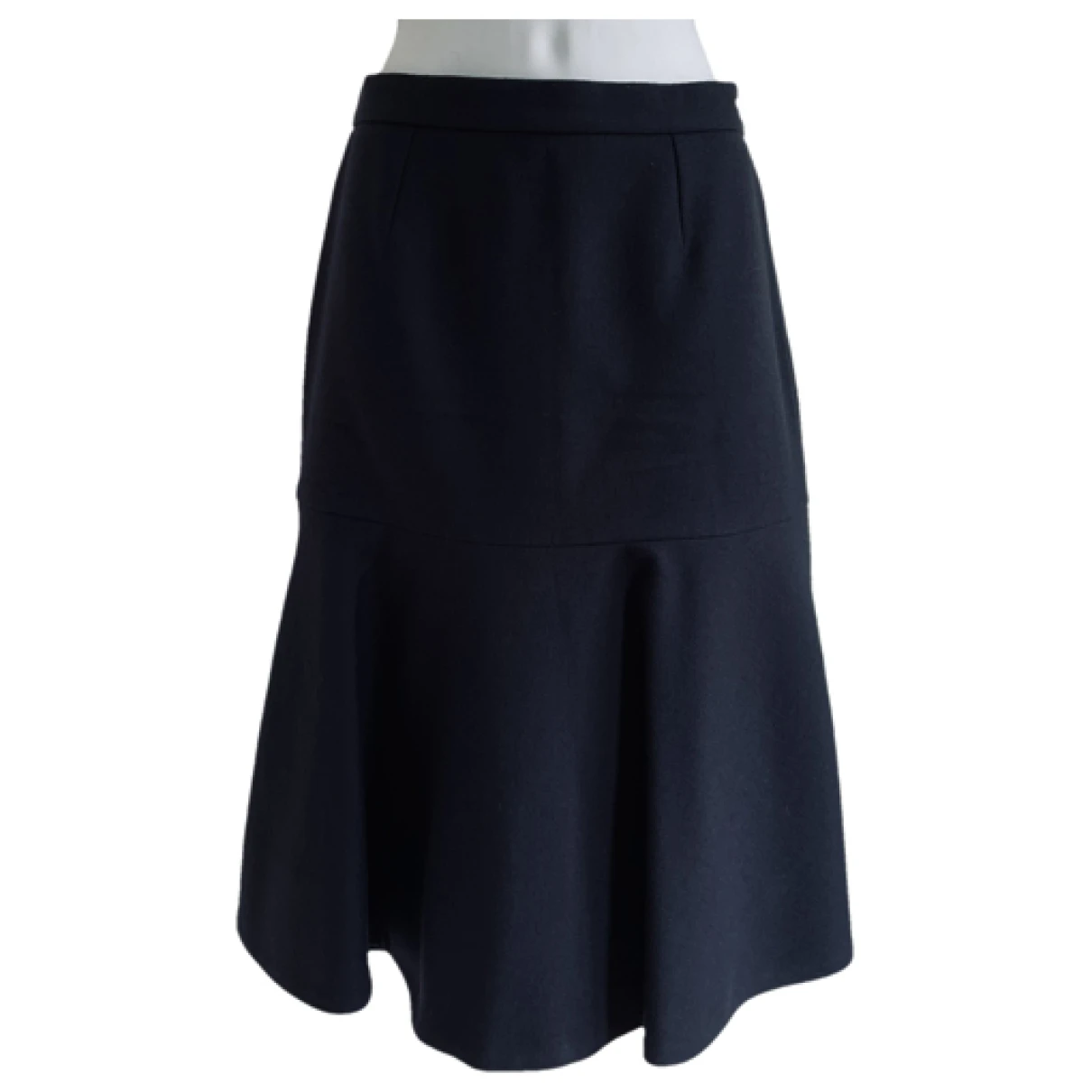 Pre-owned Stella Mccartney Wool Mid-length Skirt In Navy