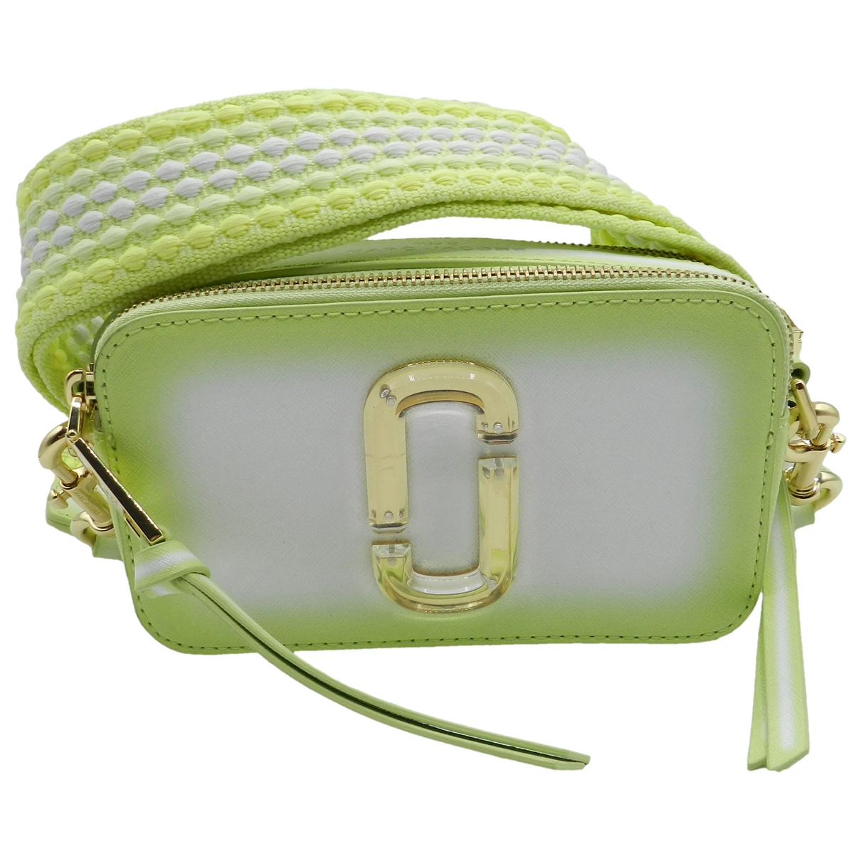 Pre-owned Marc Jacobs Snapshot Leather Handbag In Green