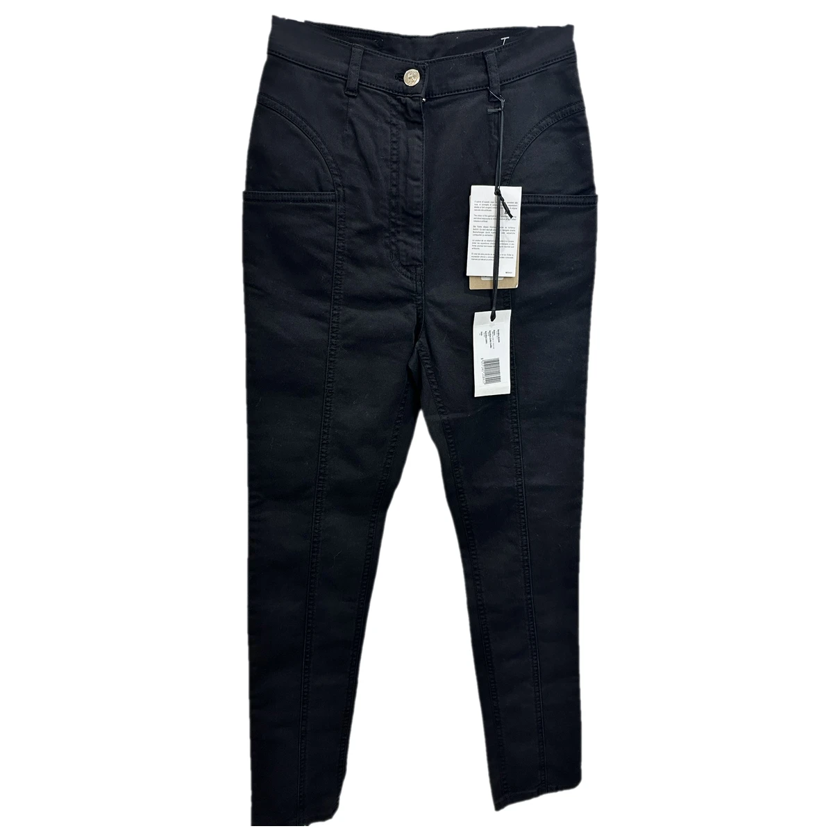 Pre-owned N°21 Straight Pants In Black