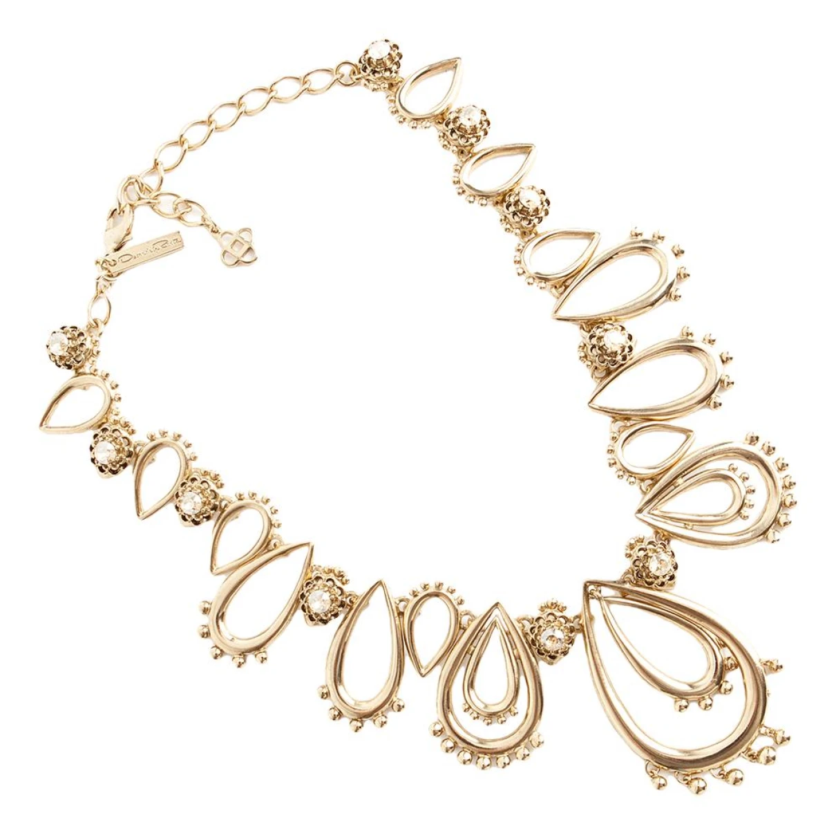 Pre-owned Oscar De La Renta Long Necklace In Gold
