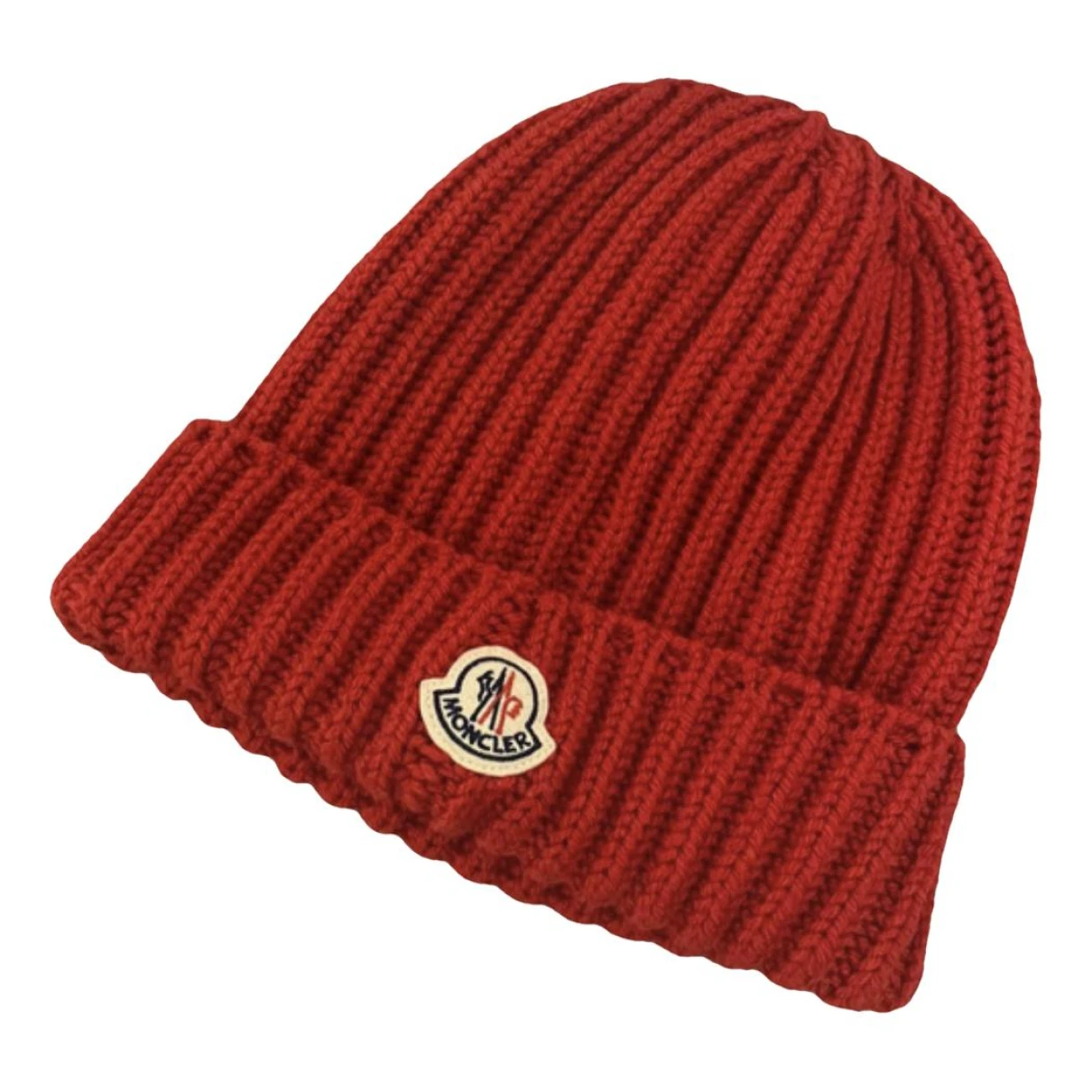 Pre-owned Moncler Wool Hat In Red