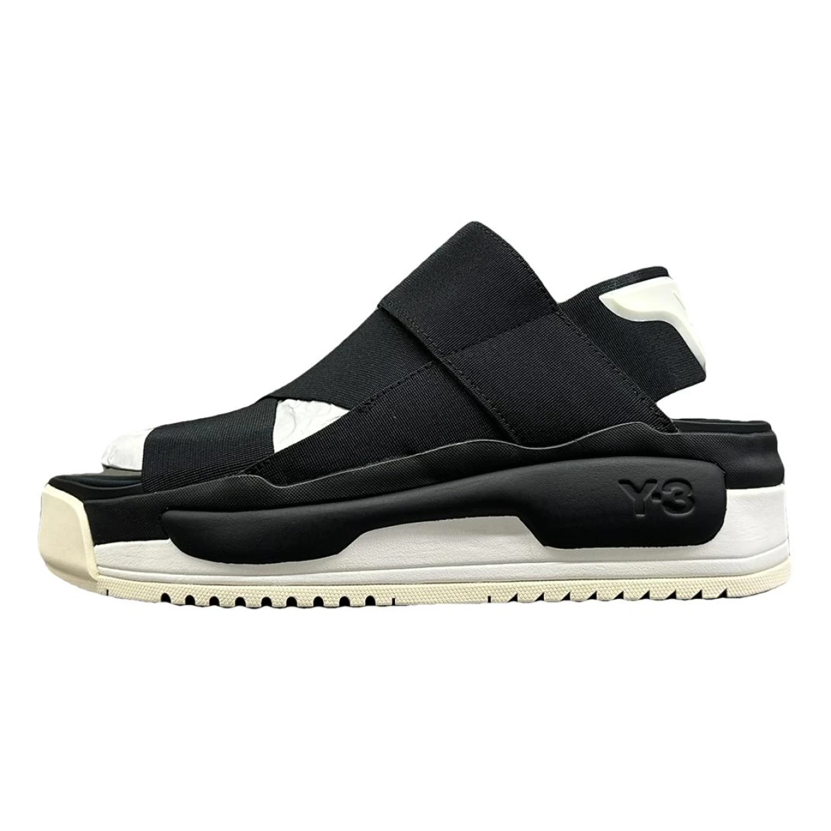 Pre-owned Y-3 Cloth Sandals In Black