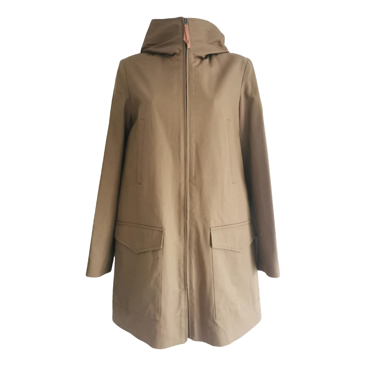 Pre-owned Sessun Parka In Brown