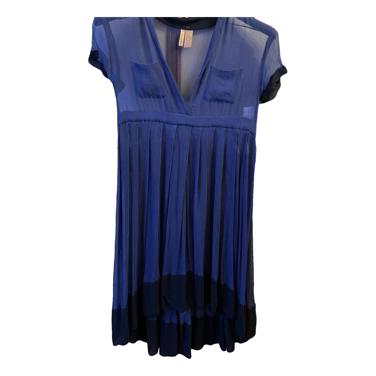 Pre-owned Romeo Gigli Silk Mid-length Dress In Blue
