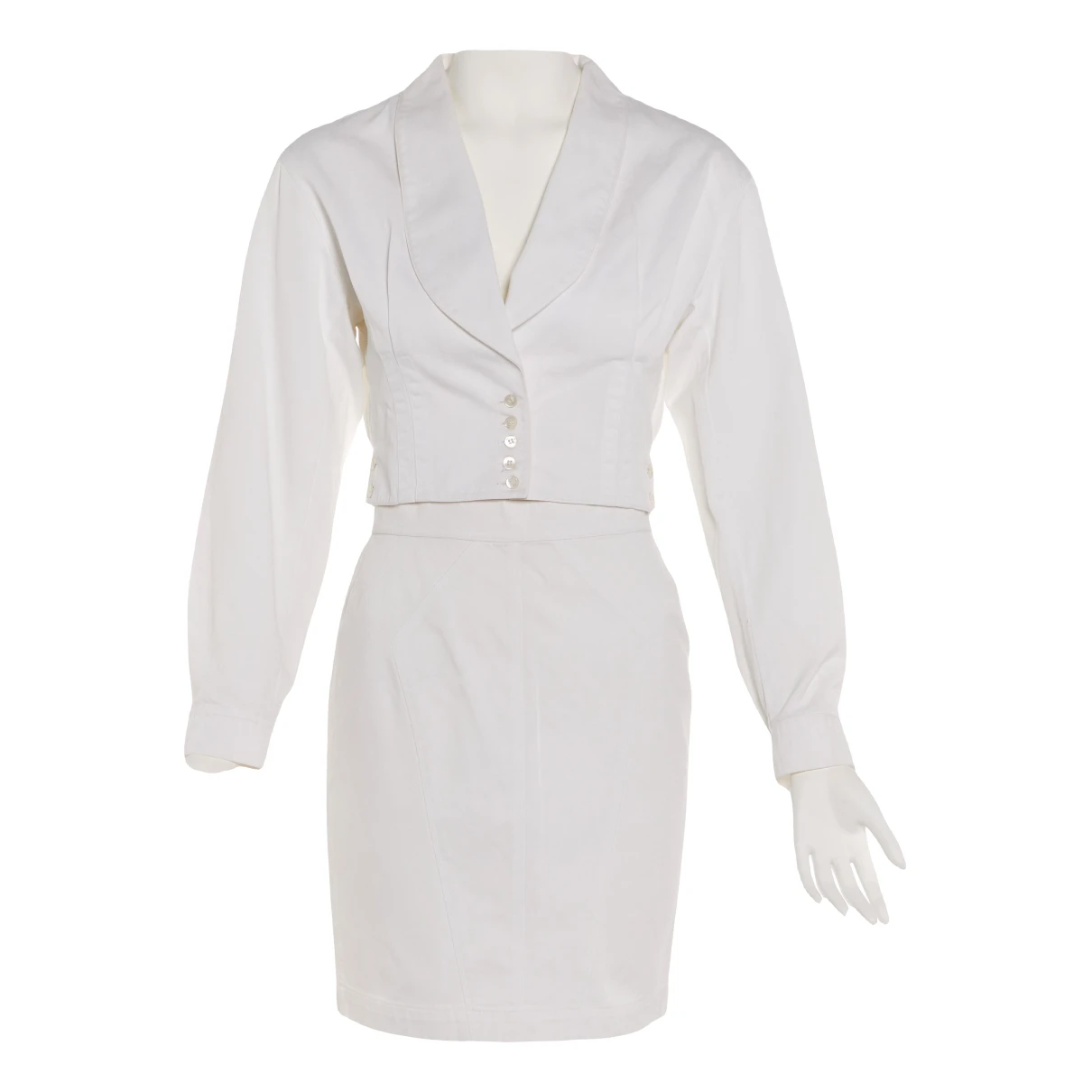 Pre-owned Alaïa Mid-length Dress In White