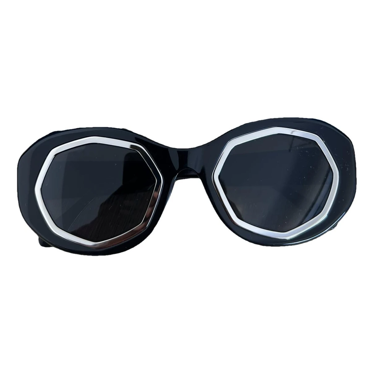 Pre-owned Marni Oversized Sunglasses In Black