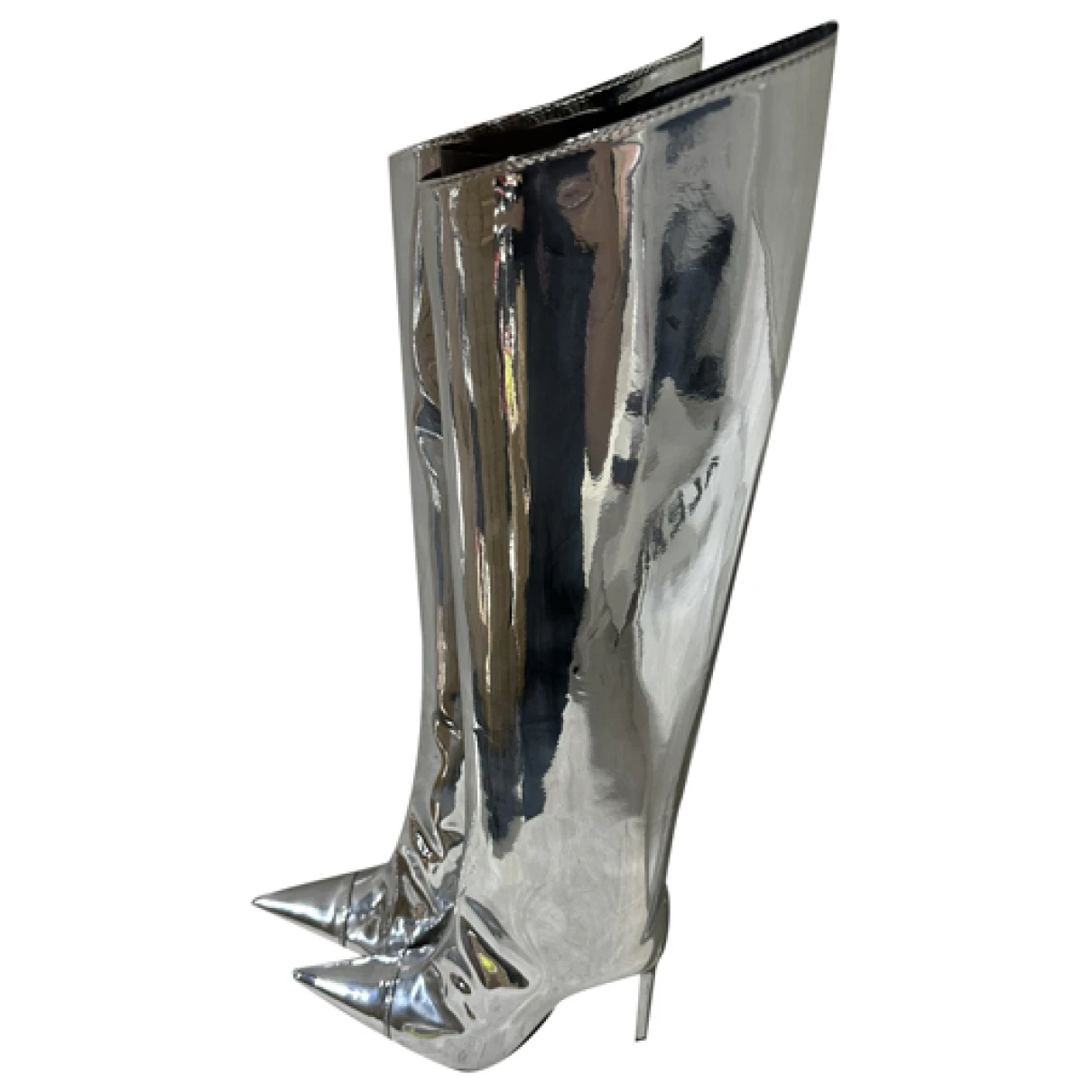 Pre-owned Alexandre Vauthier Leather Boots In Silver