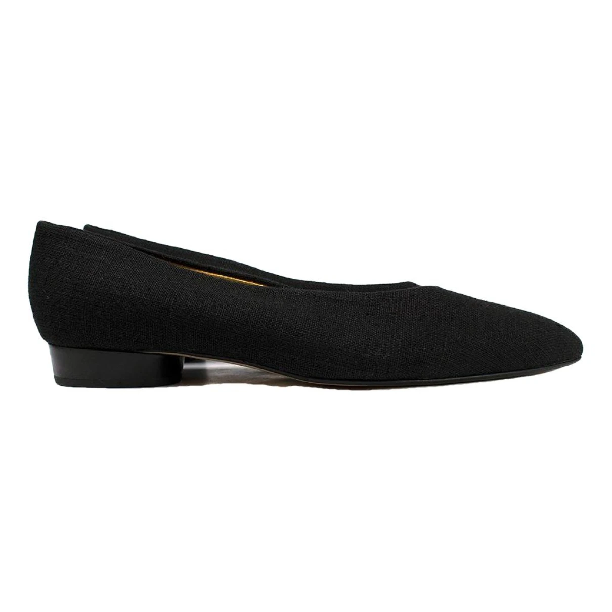 Pre-owned Walter Steiger Leather Flats In Black