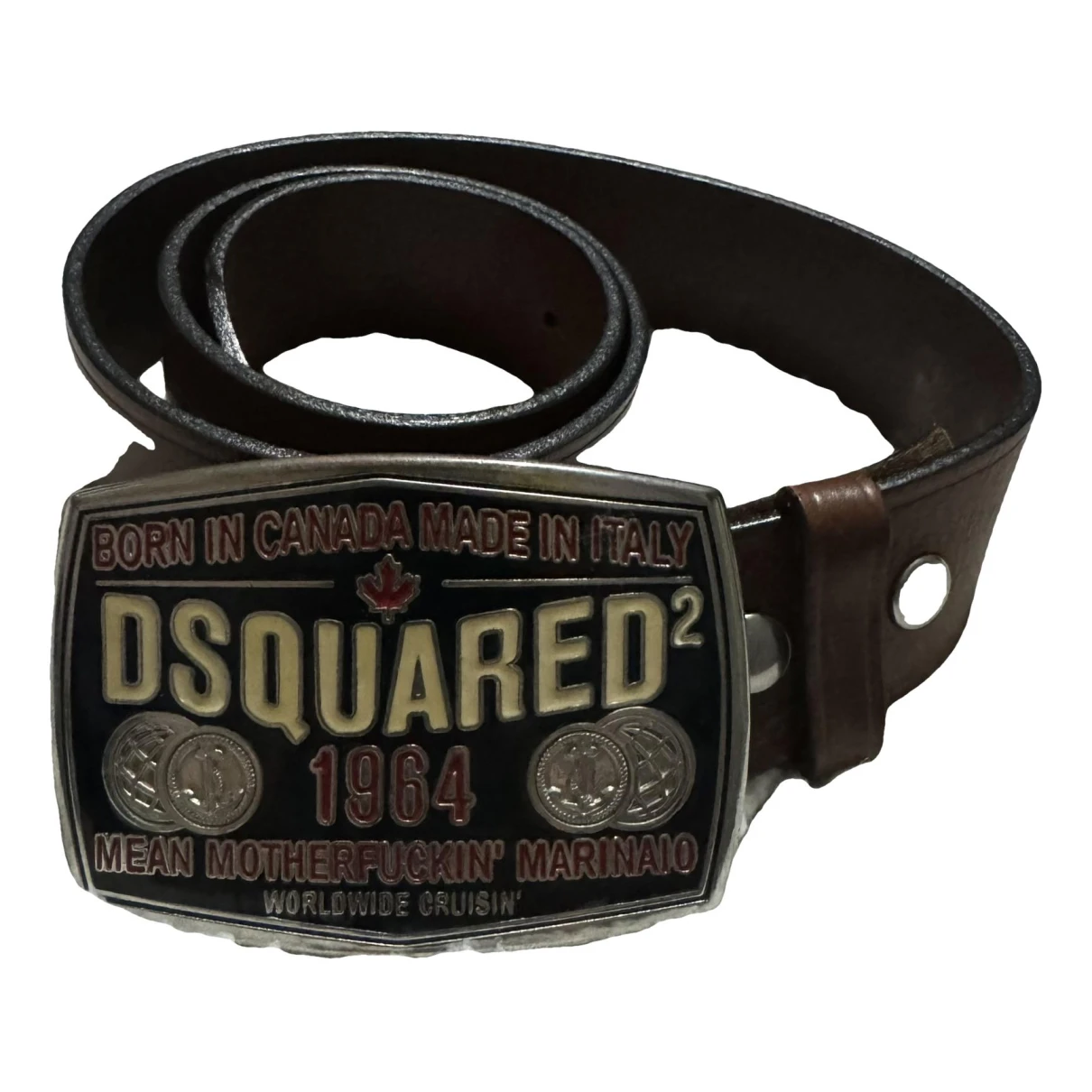 Pre-owned Dsquared2 Leather Belt In Multicolour