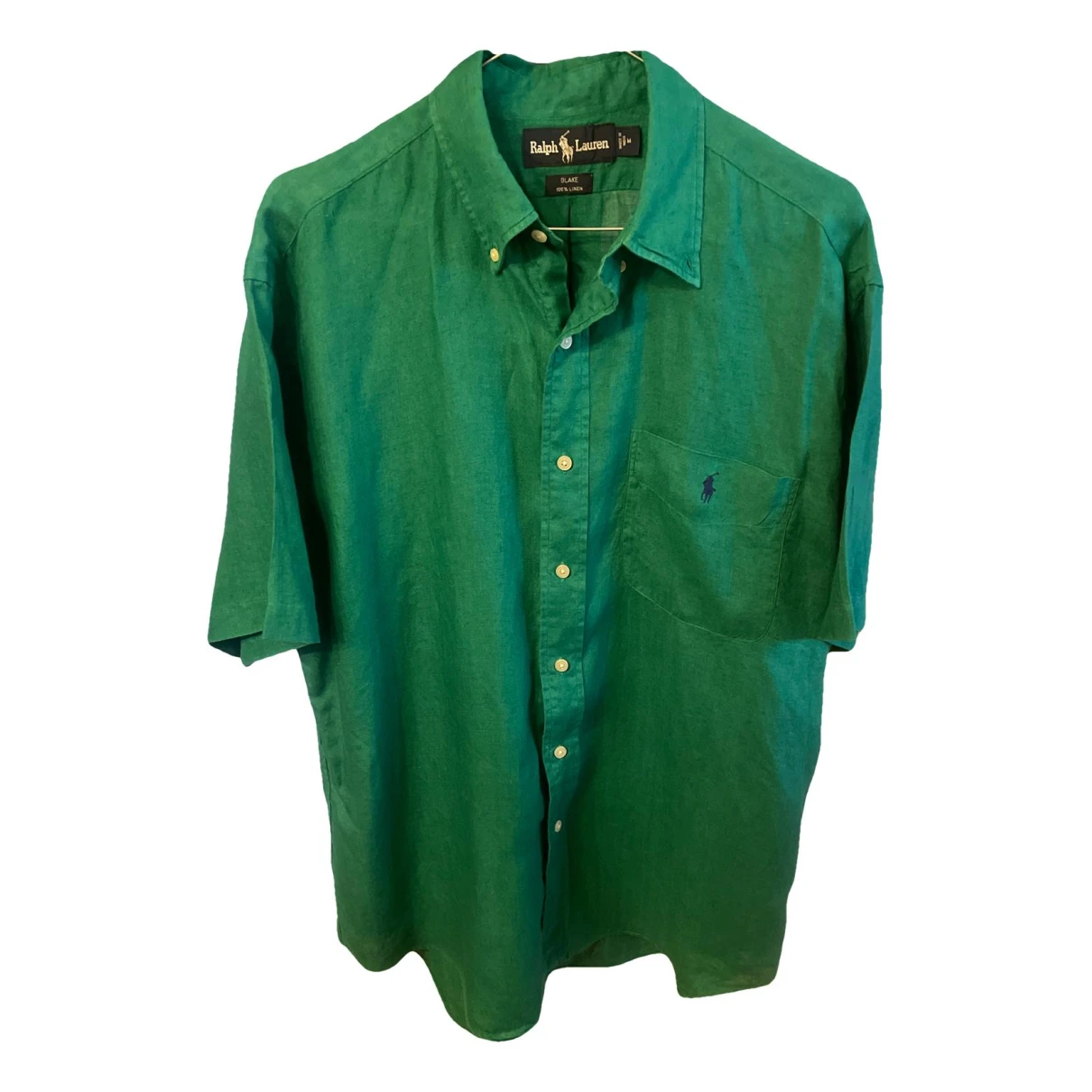 Pre-owned Ralph Lauren Linen Shirt In Green