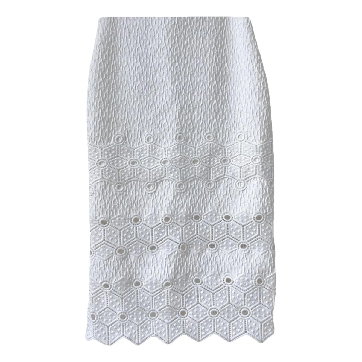 Pre-owned Rebecca Taylor Mid-length Skirt In White