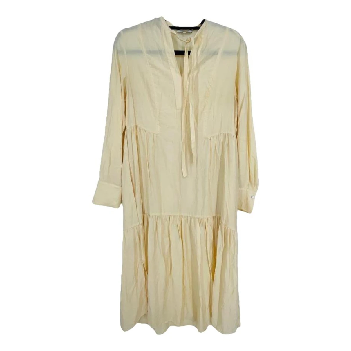 Pre-owned Vince Mid-length Dress In Yellow
