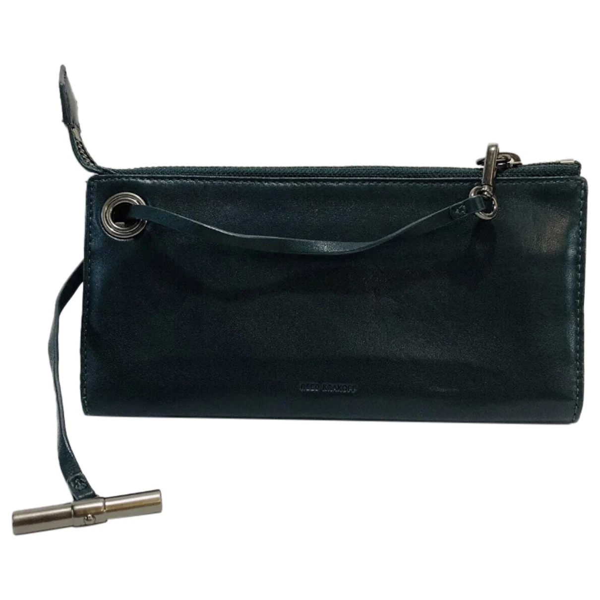 Pre-owned Reed Krakoff Leather Clutch Bag In Black