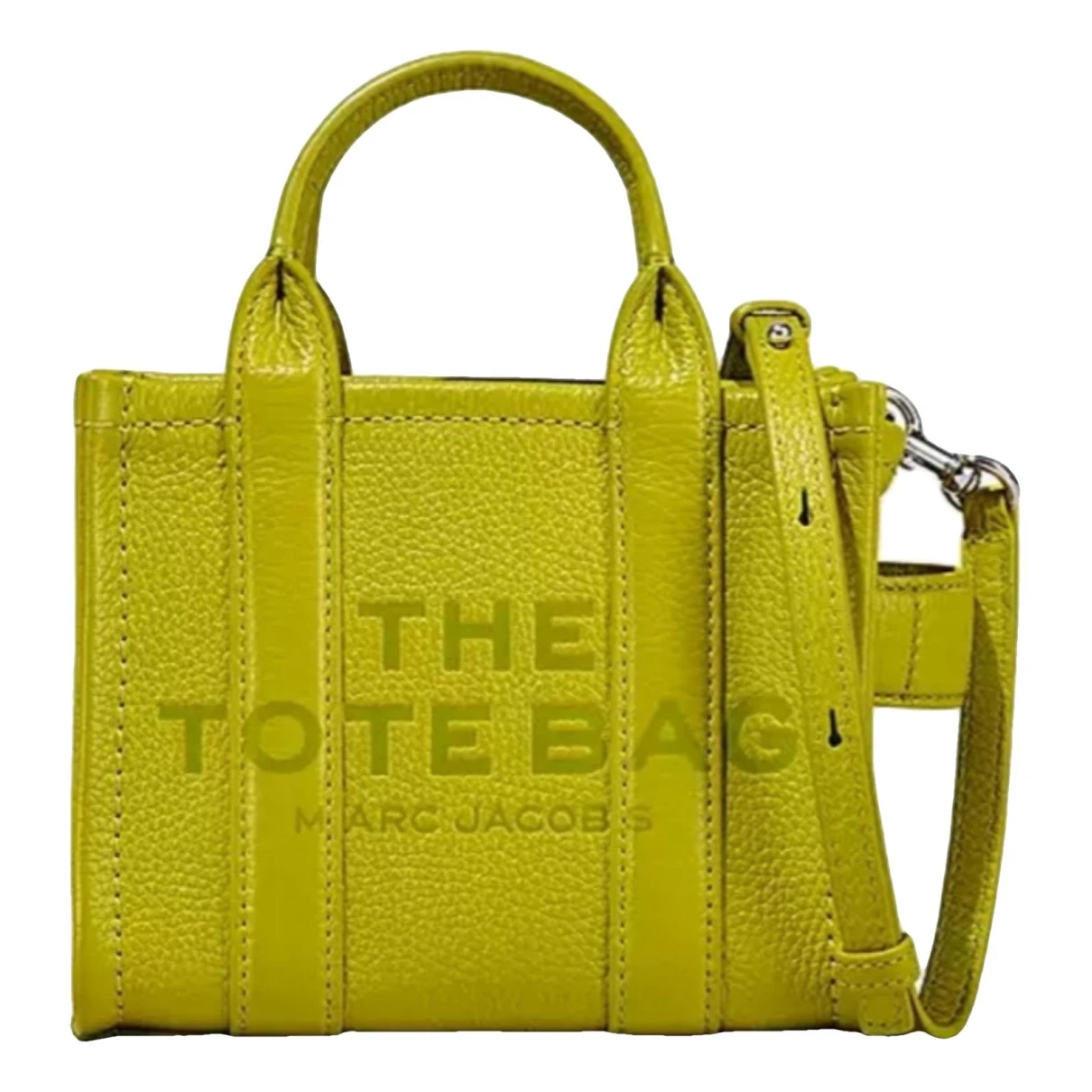Pre-owned Marc Jacobs Leather Tote In Green