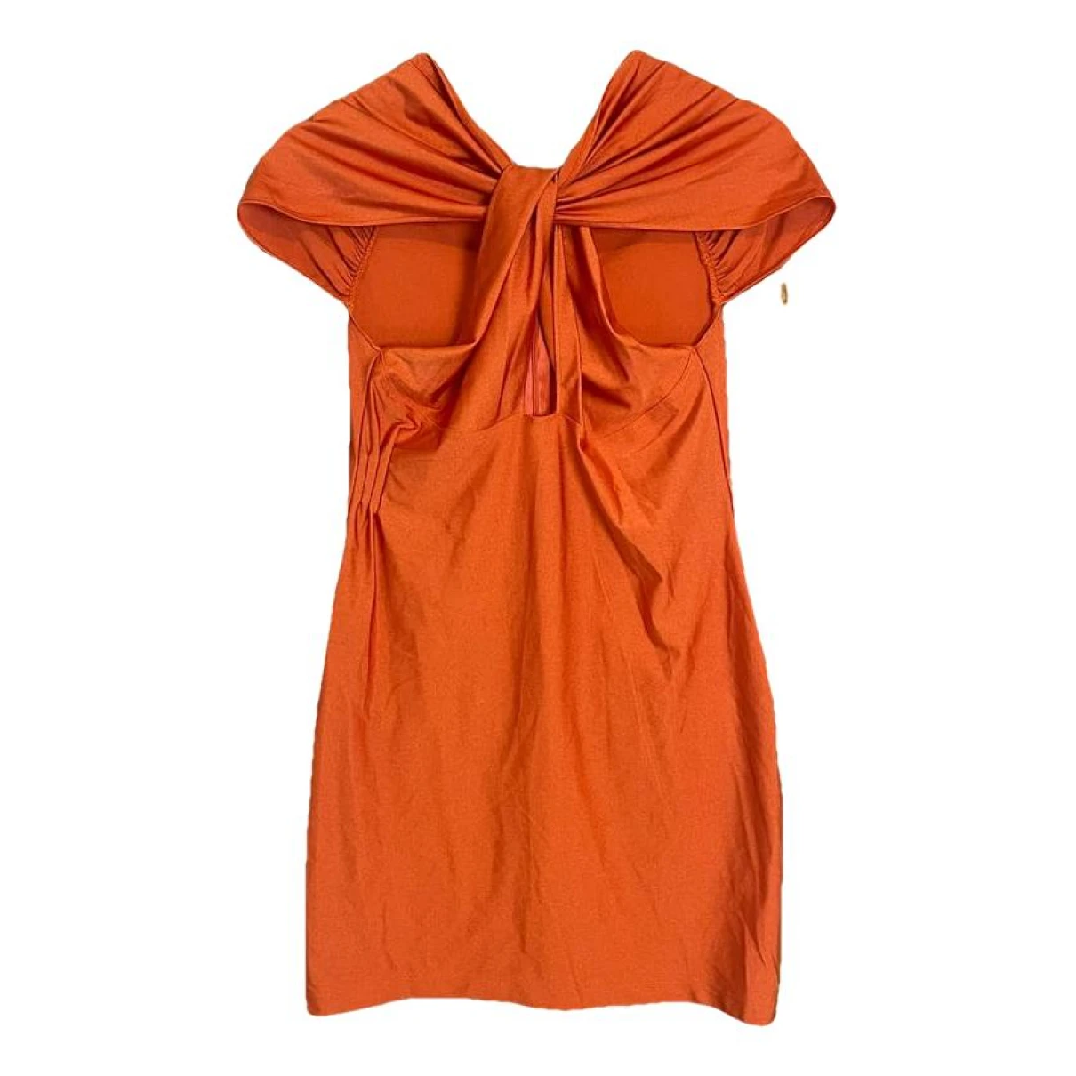 Pre-owned Coperni Mini Dress In Orange