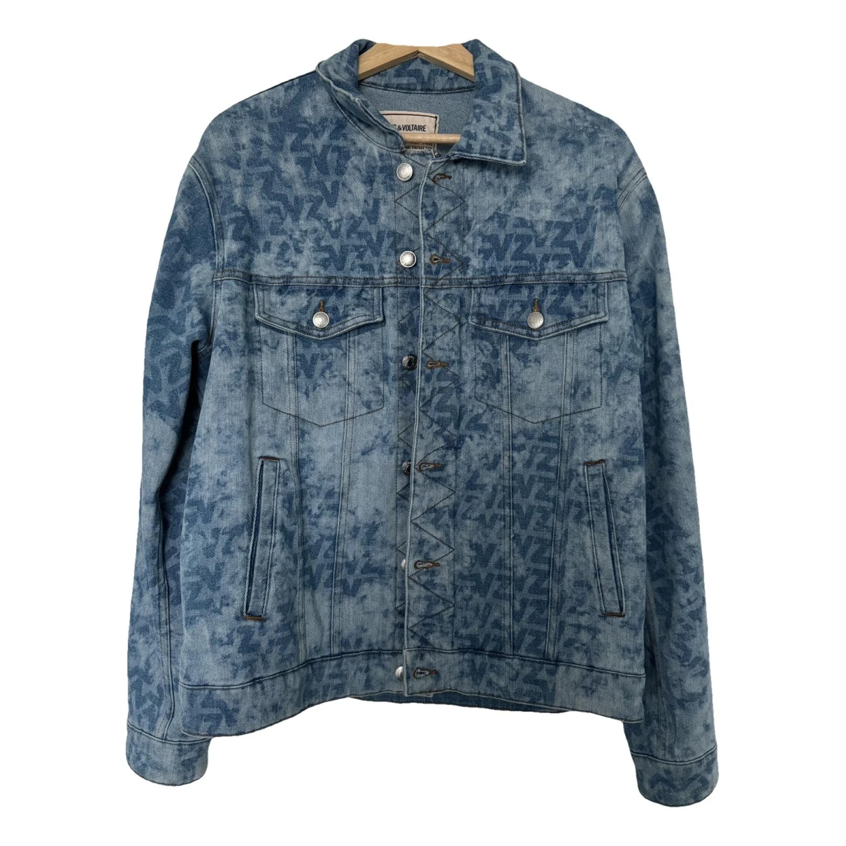 Pre-owned Zadig & Voltaire Spring Summer 2019 Jacket In Blue
