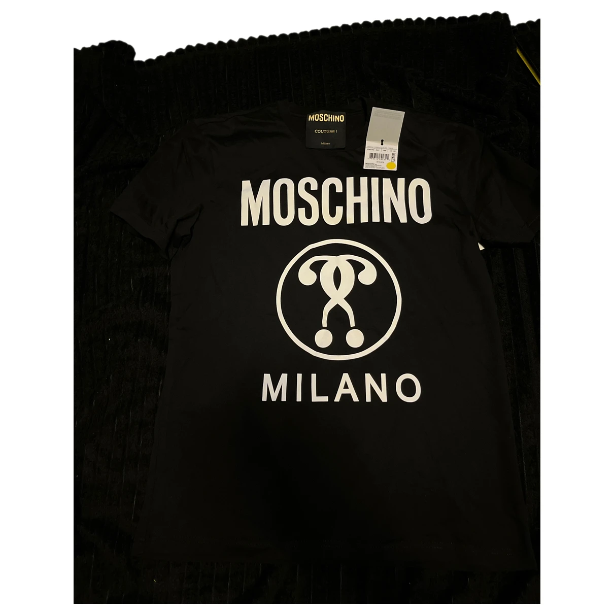 Pre-owned Moschino T-shirt In Black