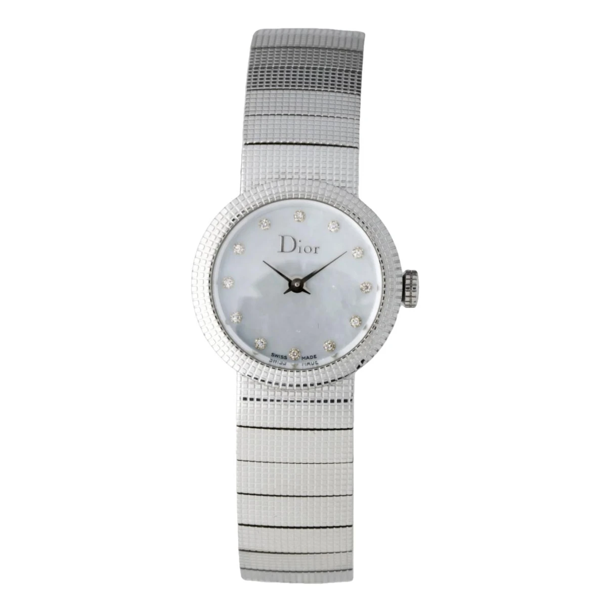 Pre-owned Dior D Watch In Silver
