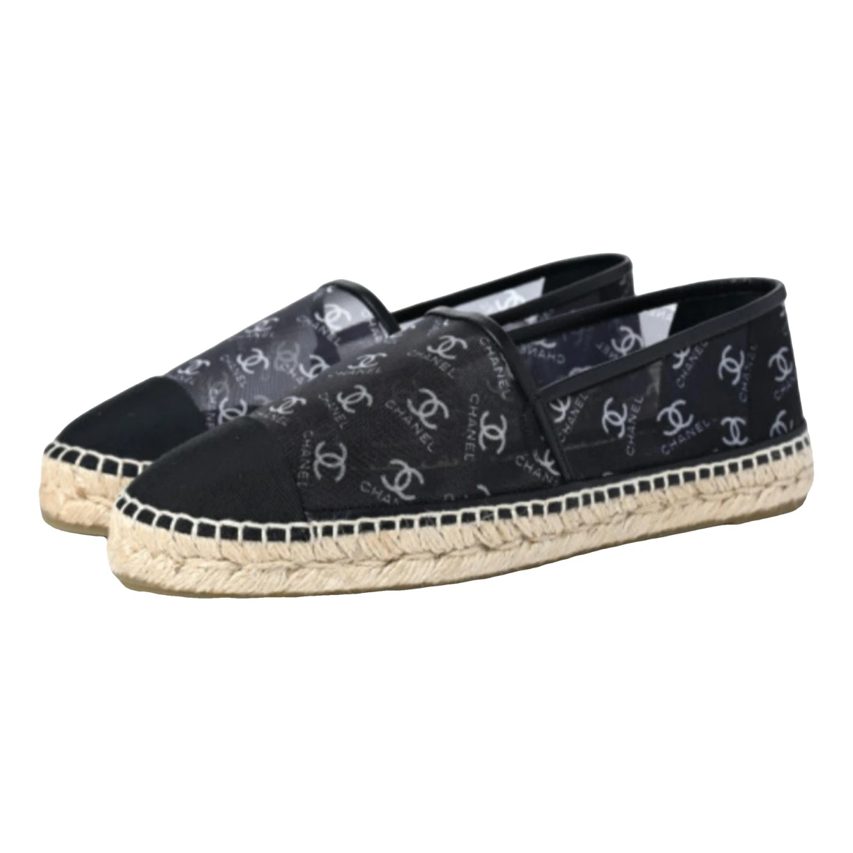 Pre-owned Chanel Espadrilles In Black