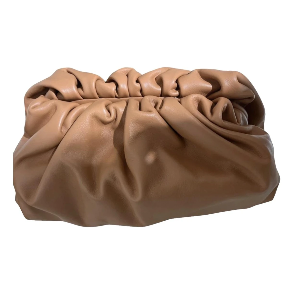 Pre-owned Bottega Veneta Pouch Leather Handbag In Camel