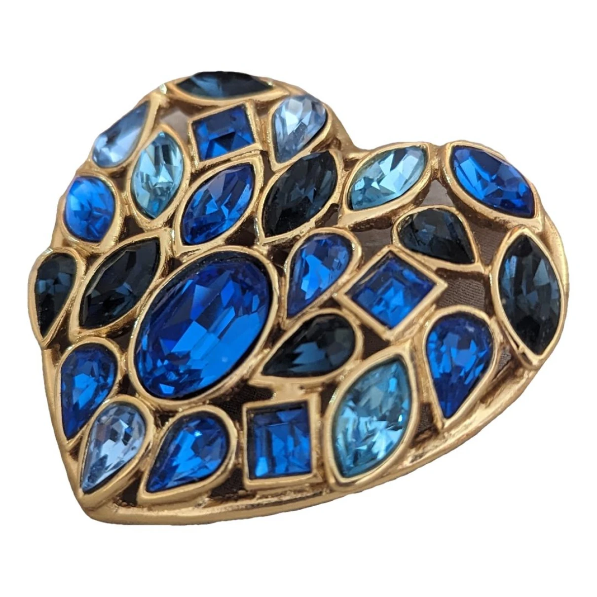 Pre-owned Saint Laurent Arty Pin & Brooche In Blue