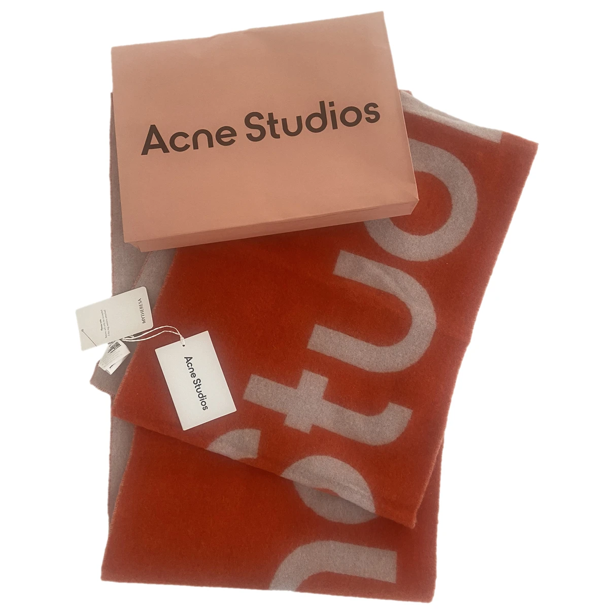 Pre-owned Acne Studios Scarf In Orange