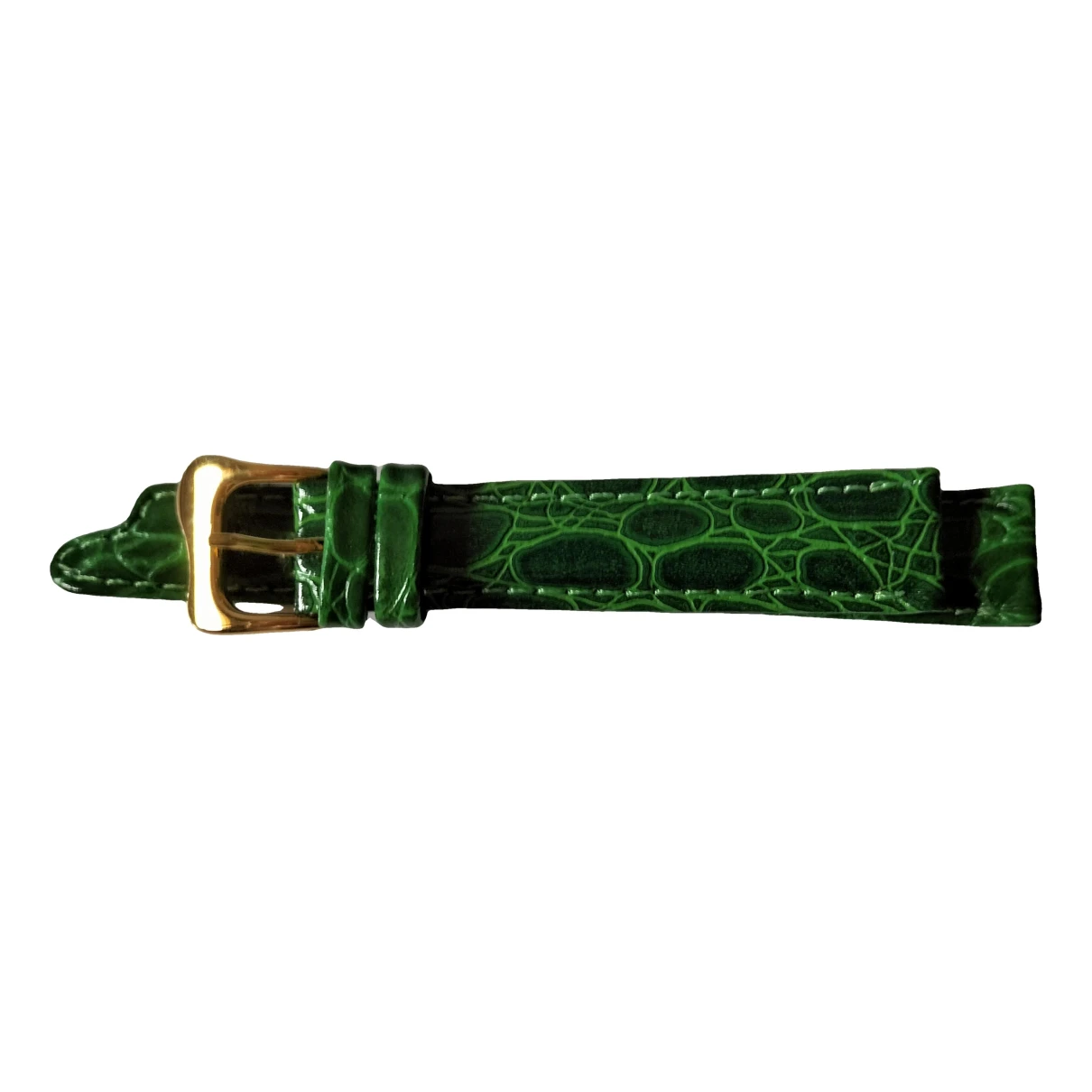 Pre-owned Salvador Dali Leather Bracelet In Green
