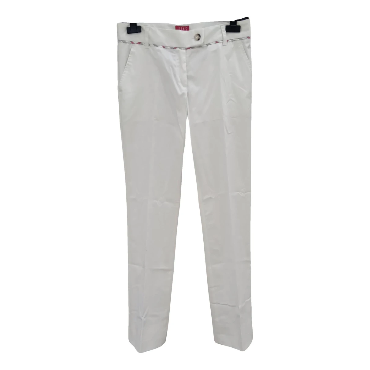 Pre-owned Daks Straight Pants In White