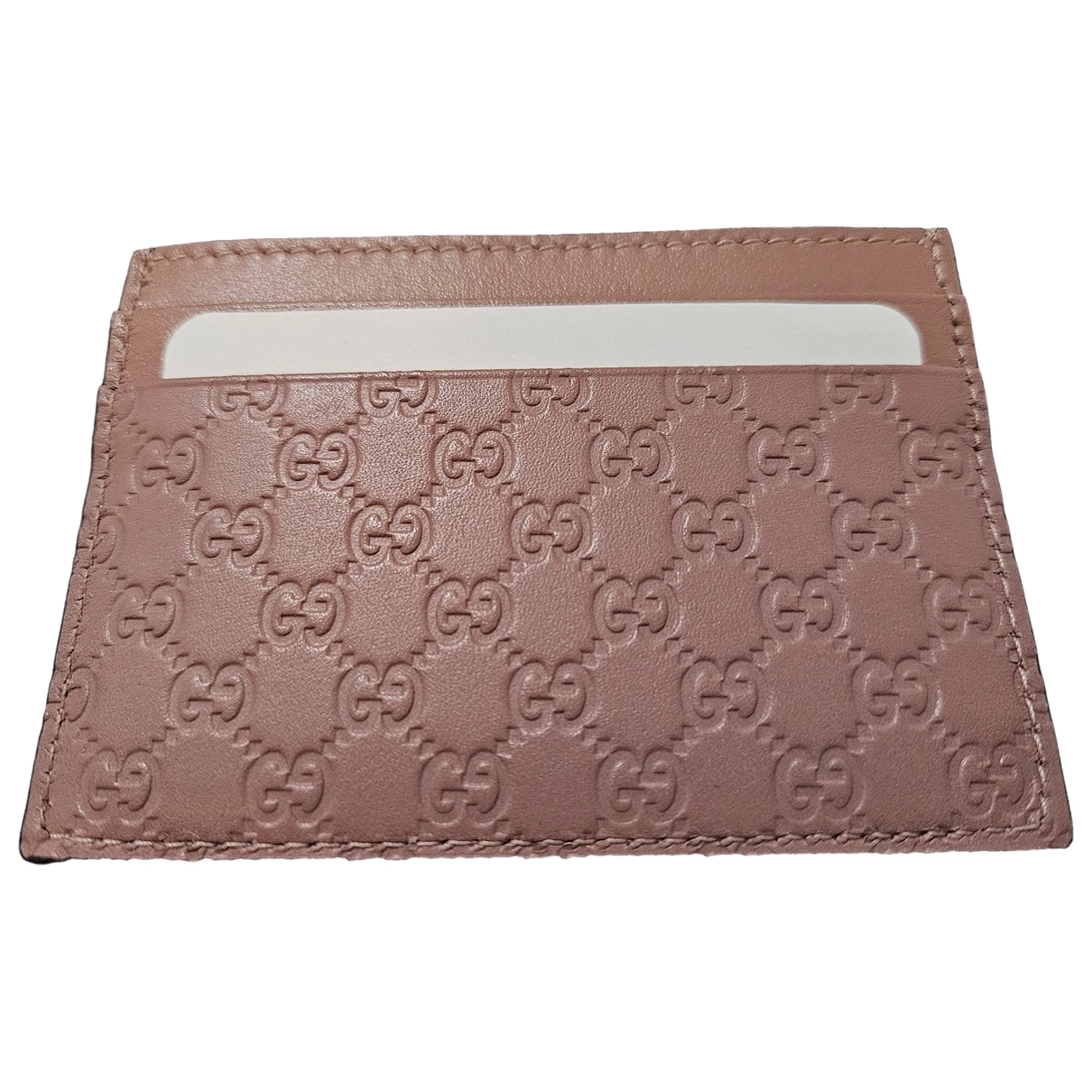 Pre-owned Gucci Leather Clutch Bag In Pink