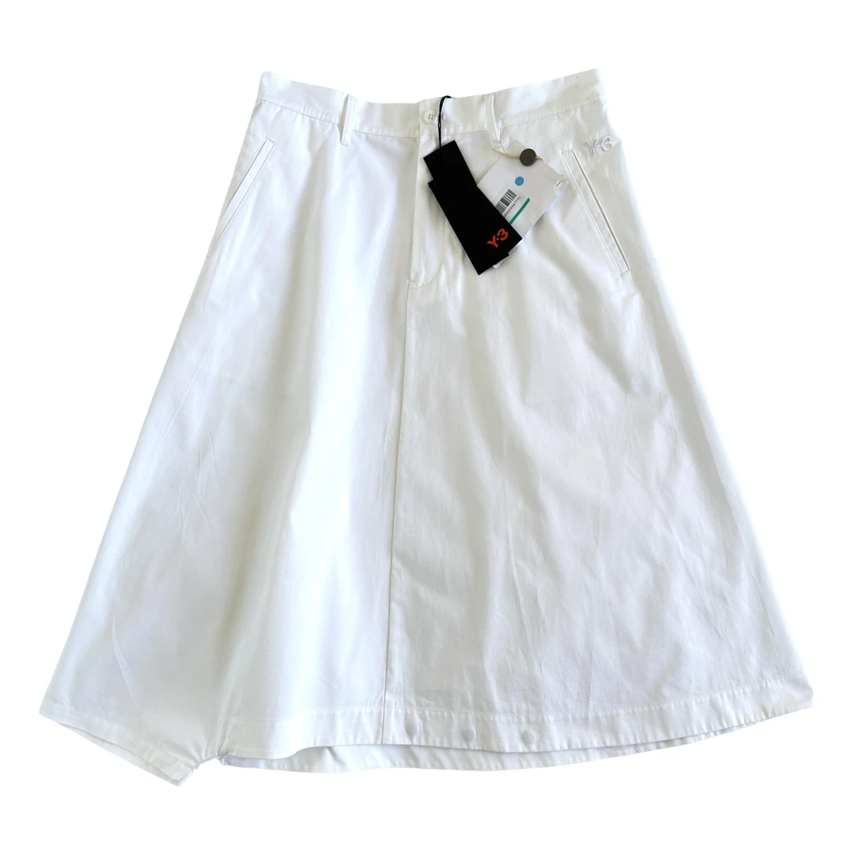 Pre-owned Y-3 By Yohji Yamamoto Skirt In White