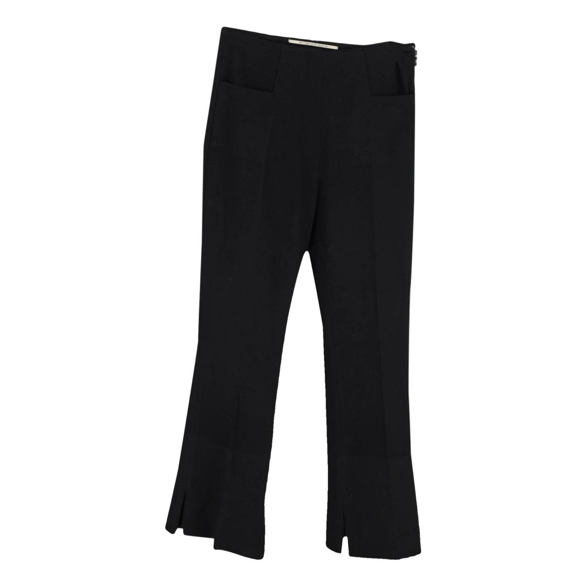 Pre-owned Roland Mouret Straight Pants In Black