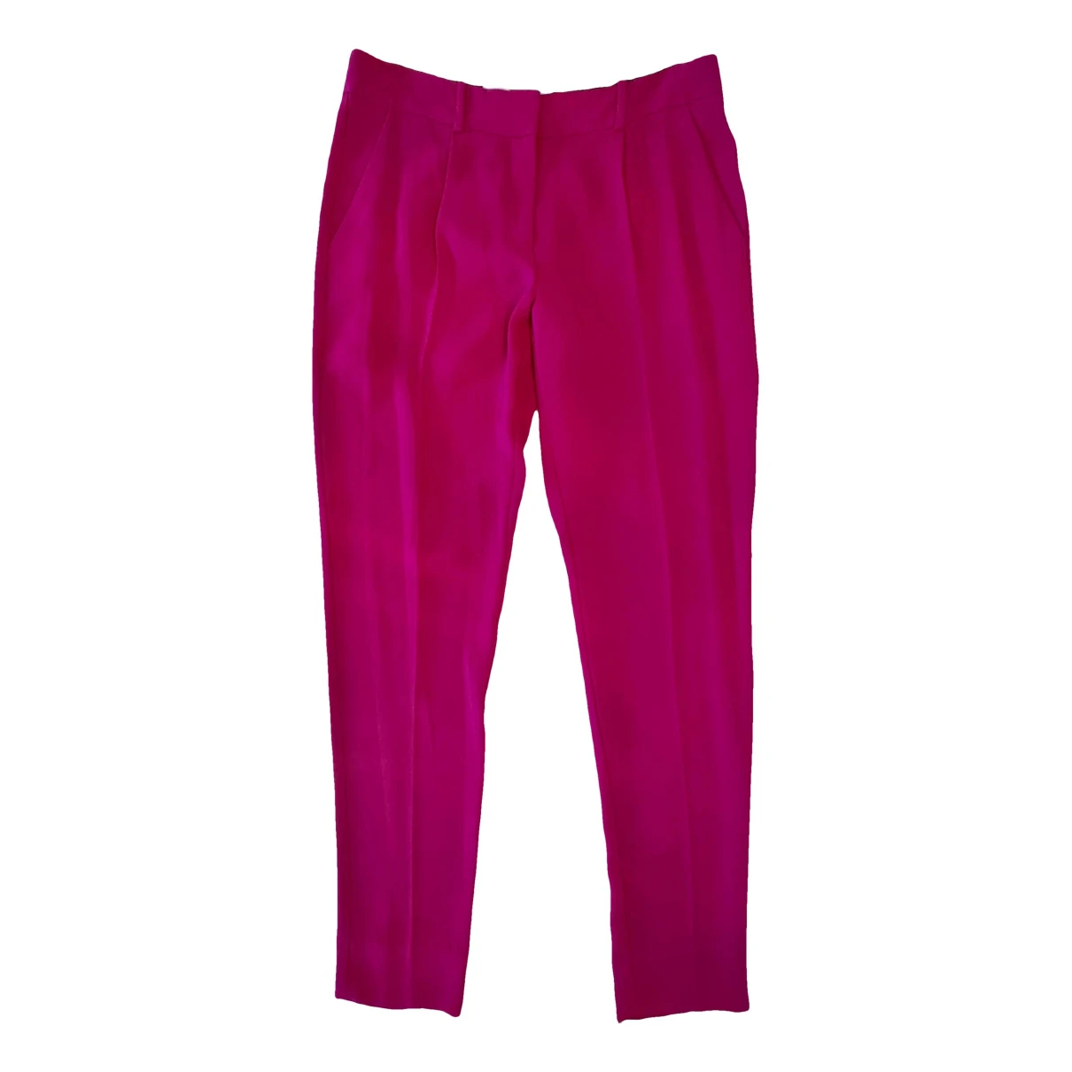 Pre-owned Diane Von Furstenberg Straight Pants In Pink