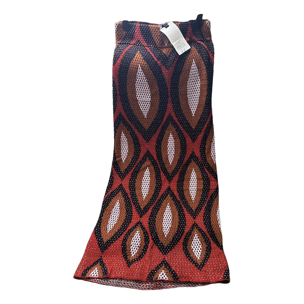 Pre-owned Johanna Ortiz Wool Mid-length Skirt In Multicolour