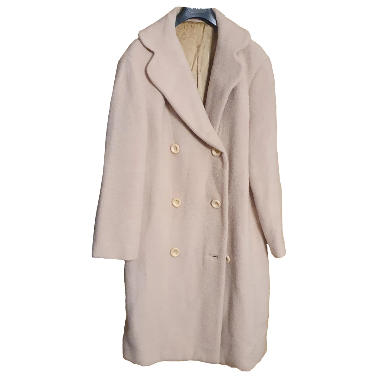 Pre-owned Dolce & Gabbana Wool Coat In White