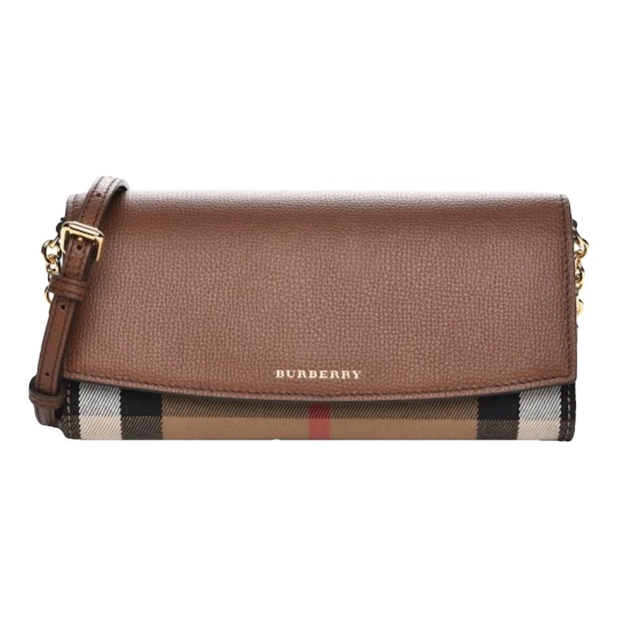 Pre-owned Burberry Leather Crossbody Bag In Brown