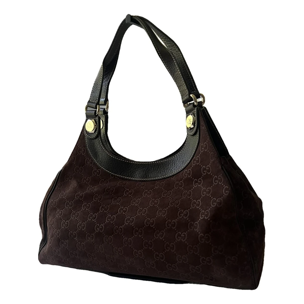 Pre-owned Gucci Charmy Handbag In Brown