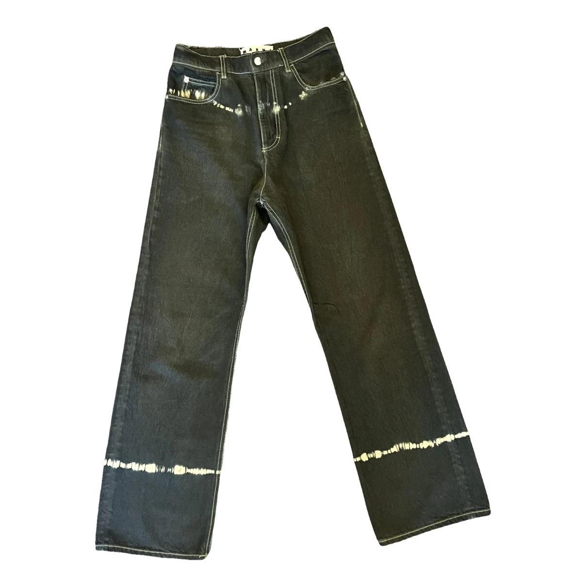 Pre-owned Marni Straight Jeans In Green