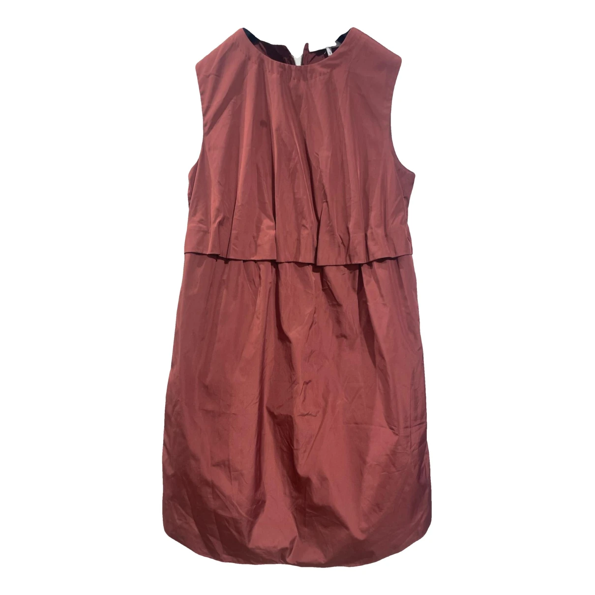Pre-owned Carven Dress In Burgundy